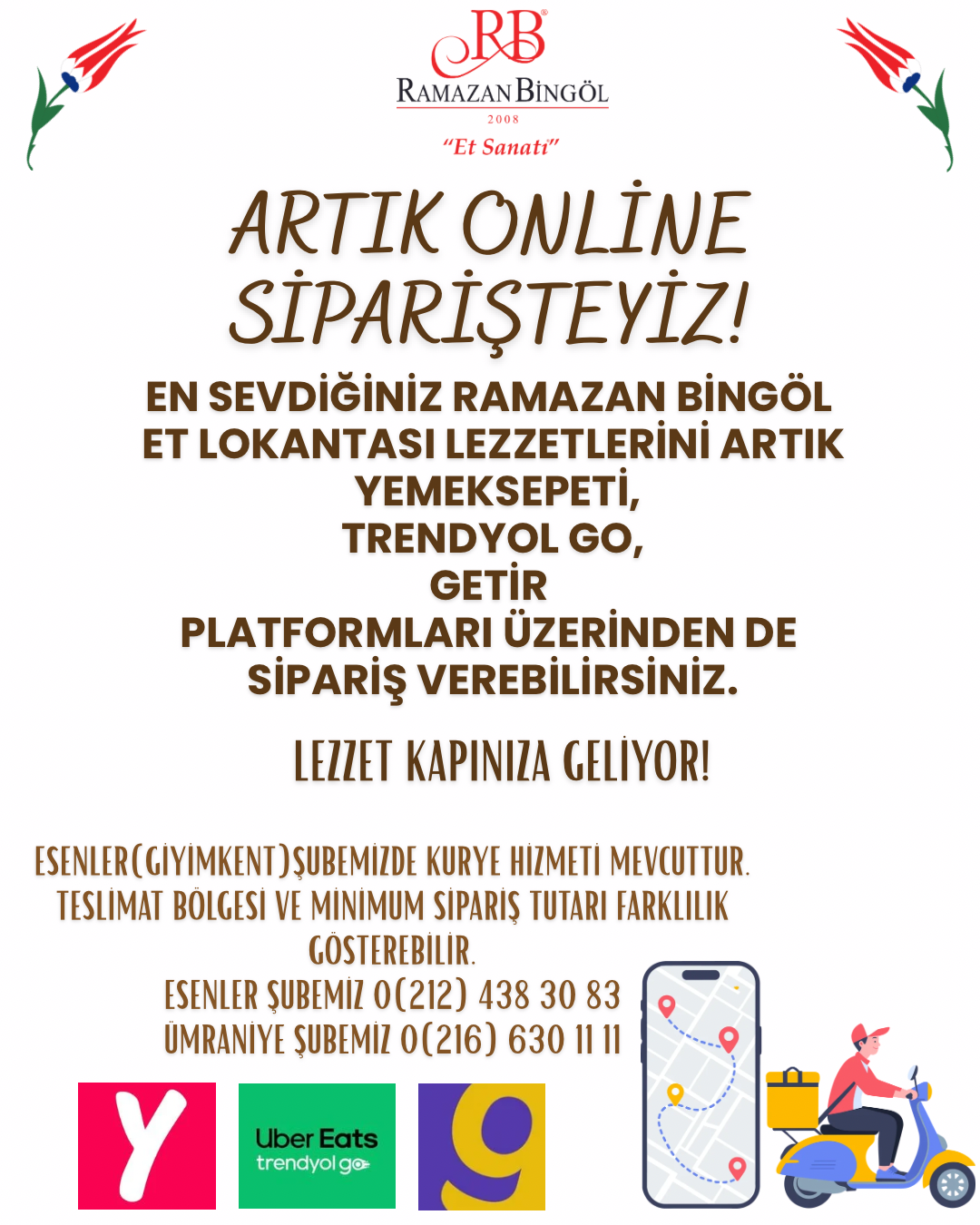 Ramazan Bingöl online sipariş duyurusu